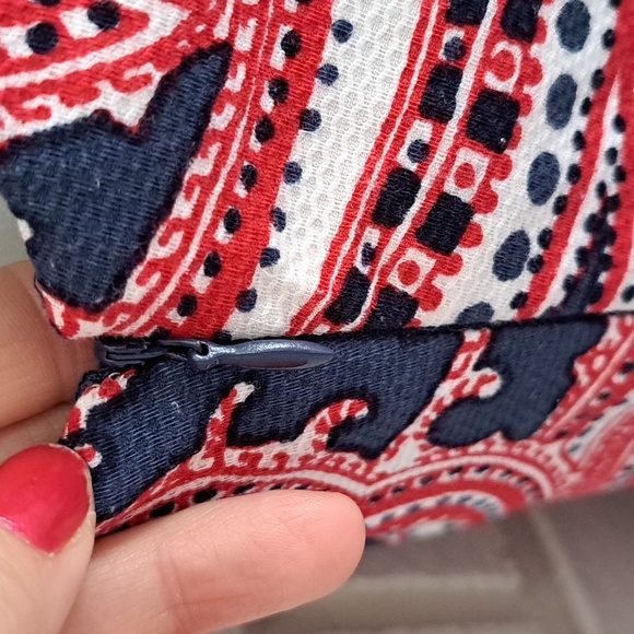 Tommy Hilfiger Multicolor Paisley Pleated Lined Dress. Sze 2 NWOT - Picture 11 of 12